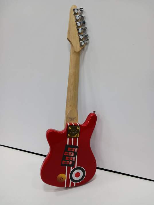 FAO Schwarz Child's Red Mini Electric Guitar image number 2