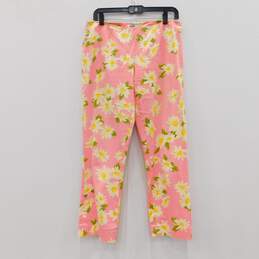 Moschino Pink With White Flowers Pants alternative image