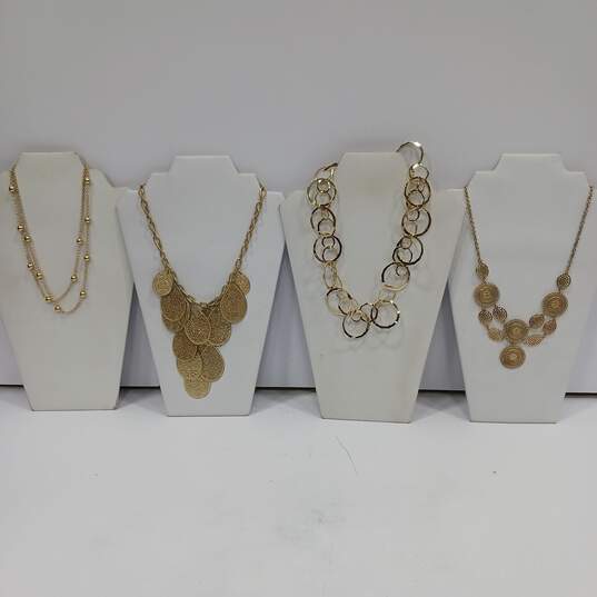 12 pc Assorted Gold Tone Jewelry Collection image number 5