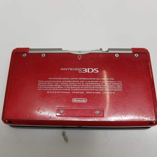Red Nintendo 3DS [Read Description] image number 3