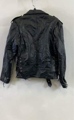 Himalaya Motorbike Wear Men's Black Leather Jacket - Sz 38 alternative image