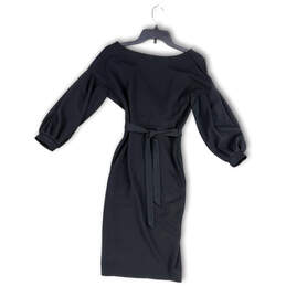 NWT Womens Black Off-Shoulder Puff Sleeve Knee Length Pencil Dress Size S alternative image