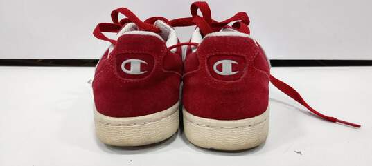 Champion Men's Red Suede Shoes Size 8.5 image number 4