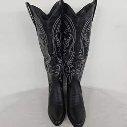 Western Embroidered Knee High Boots