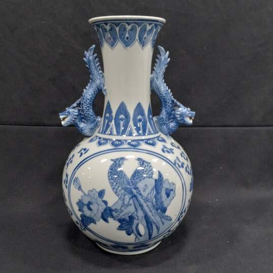 Chinese Ornate Pottery Vase image number 1