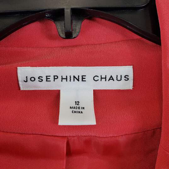 Josephine Chaus Women Pink Pants Suit Sz 12 NWT image number 3