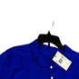 NWT Mens Blue Black Dri-Fit Short Sleeve Spread Collar Polo Shirt Size XXL image number 3