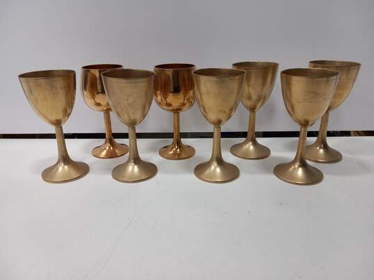Bundle of 8 Brass Goblets image number 3