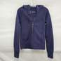 Lululemon Women's Athletica Navy Blue Hooded Full Zip Sweat Jacket Size M image number 1