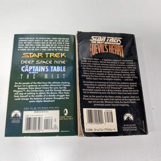 Bundle of 6 Assorted Star Trek The Next Generation Novels image number 3