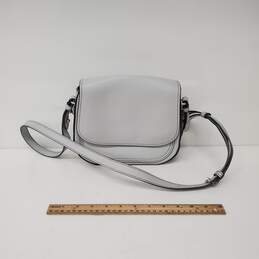 Marc Jacobs Mini Rider Light Gray Leather Crossbody Bag