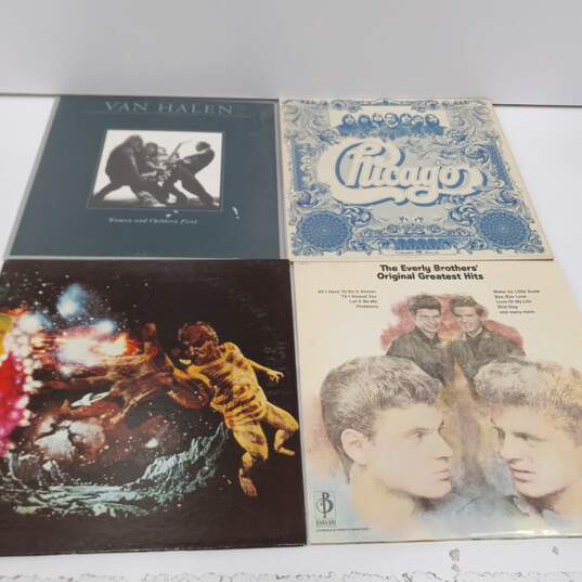 Bundle of 12 Assorted Rock Vinyl Record Albums image number 4