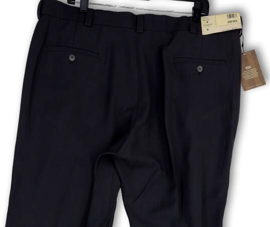 NWT Mens Blue Classic Fit Comfort Waist Slash Pocke Dress Pants Size 40X30 image number 4