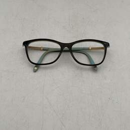 Tiffany & Co. Womens TF 2116-B Brown Blue Tortoise Rectangular Eyeglasses
