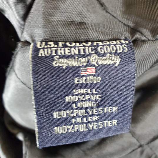 US Polo Assn Men Black Leather Jacket Sz 2XL image number 4