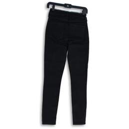 Gap Womens Black 5-Pocket Design Dark Wash Skinny Leg Jeans Size 25/0R alternative image
