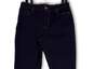 Womens Blue Denim Dark Wash Stretch Pocket Skinny Leg Cropped Jeans Size 14 image number 3