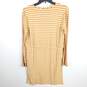 Anthropologie Women Mustard Striped Dress S NWT image number 2