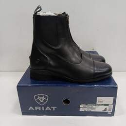 ARIAT Heritage 1V Zip Paddock Men's EE Wide Black Boots Size 11.5 IOB