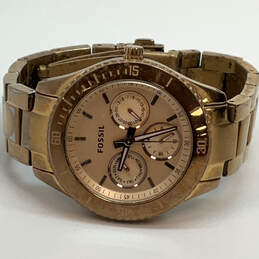 Designer Fossil Stella ES-2859 Gold-Tone Stainless Steel Analog Wristwatch