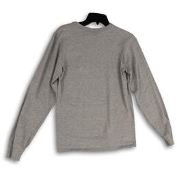 Womens Gray Crew Neck Long Sleeve Regular Fit Pullover T-Shirt Size Small alternative image