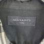 All Saints Men Black Plaid Button Up Shirt L image number 3