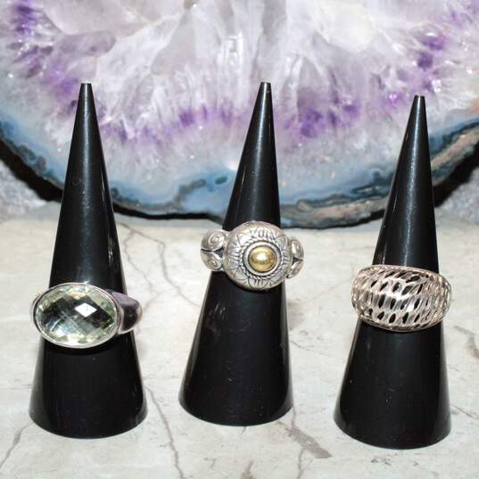 Sterling Silver Ring Set Sizes (6.5, 4.5, 9) - 25.50g image number 2