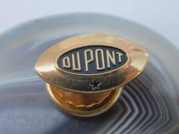 14K Yellow Gold Dupont Service Button Screw Back Pin 2.0g