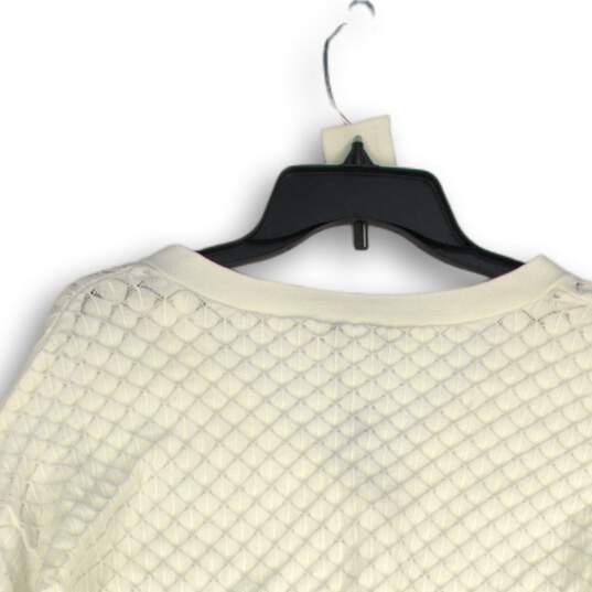 NWT White House Black Market Womens White Long Sleeve Cardigan Sweater Size S image number 4