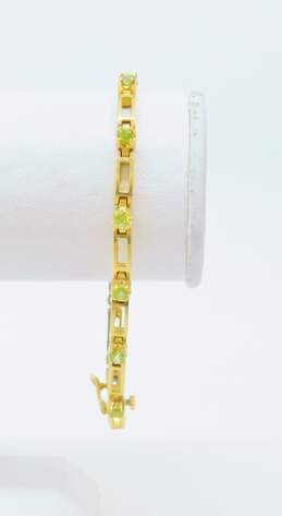 14K Yellow Gold Peridot Bracelet 11.6g