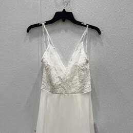 NWT Lulus Womens White Sleeveless Spaghetti Strap Long Maxi Dress Size M alternative image
