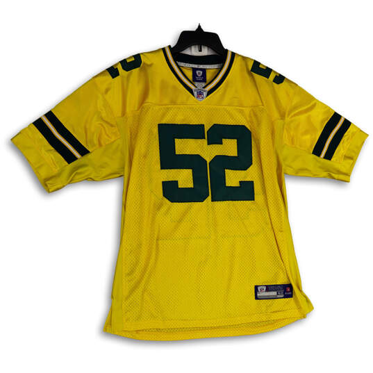 Mens Gold Green Bay Packers Clay Matthews #52 Football NFL Jersey Size 52 image number 1