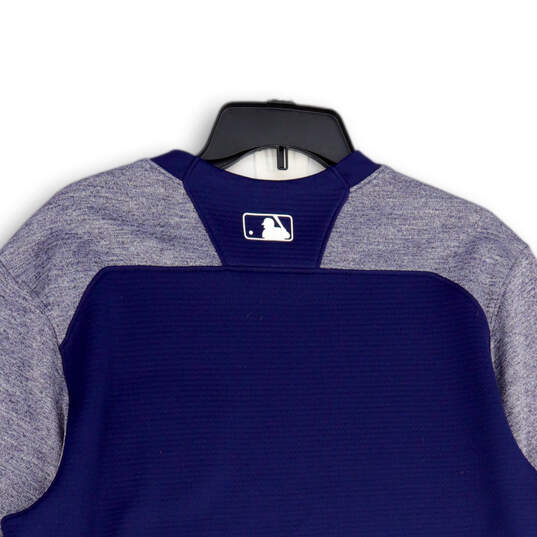 Mens Blue Milwaukee Brewers Crew Neck Long Sleeve Athletic T-Shirt Size M image number 4