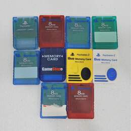 10 ct. Sony PS2 Memory Card Lot