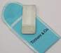 Tiffany & Co 925 Personalized Initials Etched Lines Money Clip & Dust Bag 21.9g image number 4