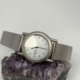 Designer Skagen 4SSSI Silver-Tone Round Dial Mesh Strap Analog Wristwatch