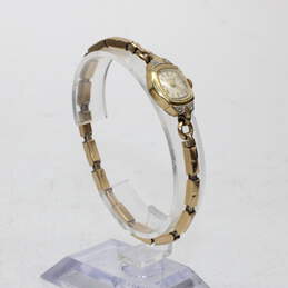 Vintage Bulova 17 Jewel 10K Gold Fill Moissanite Accent Watch-14.3g