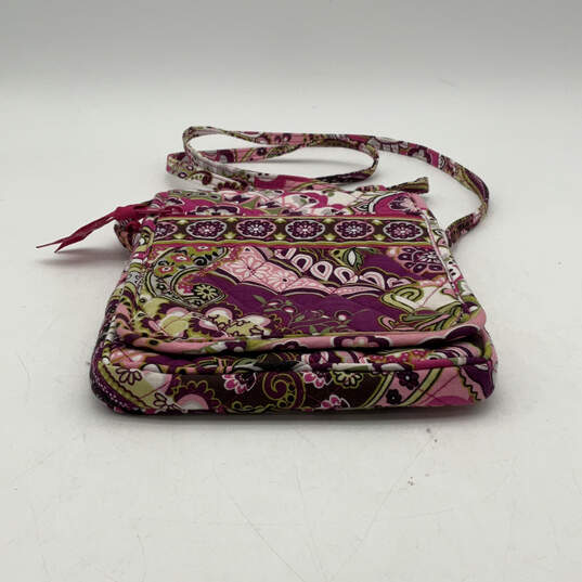 Authentic Womens Multicolor Paisley Pockets Adjustable Strap Crossbody Bag image number 6