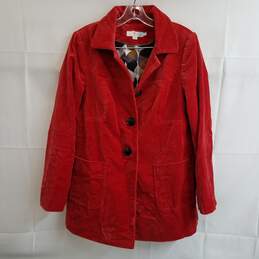 Boden red velvet vintage style jacket size 10 alternative image