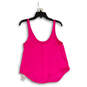 NWT Womens Pink Sleeveless Scoop Neck Button Front Tank Top Size Small image number 2