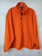 Antigua Long Sleeve Pullover Quarter Zip Mango Orange Sweater Men's Size L NWT image number 1