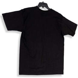 Mens Black Graphic Print Short Sleeve Crew Neck Pullover T-Shirt Size L alternative image