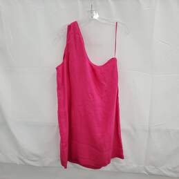 J. Crew Pink Off The Shoulder Linen Dress NWT Size L alternative image
