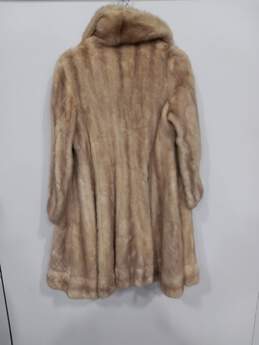Women's Light Brown/Beige Fur Coat alternative image