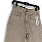 NWT Womens Beige Denim Medium Wash Pockets Straight Leg Jeans Size 26 image number 3
