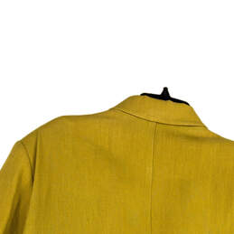 Womens Yellow Notch Lapel Pockets Long Sleeve Three Button Blazer Size XL alternative image