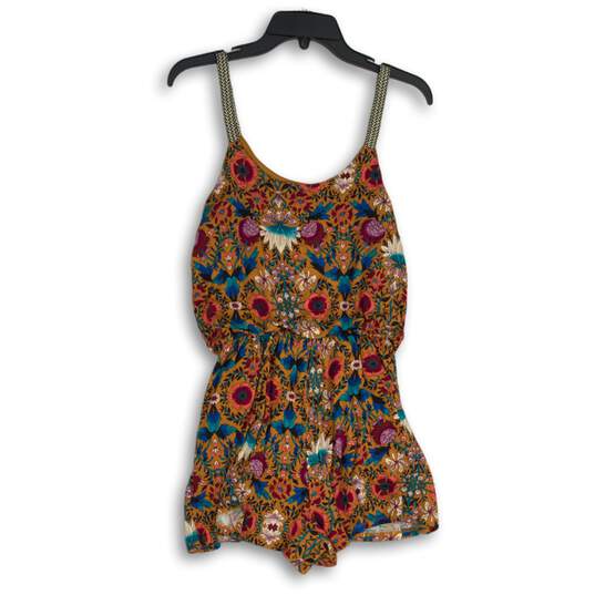 Living Doll Womens Multicolor Floral Sleeveless One Piece Romper Size Small image number 2