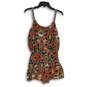 Living Doll Womens Multicolor Floral Sleeveless One Piece Romper Size Small image number 2