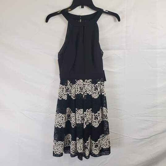 Guess Womens Black Floral Lace Dress Sz 0 NWT image number 1