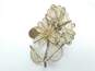 Vintage 925 Spun Filigree Butterfly & Flower Statement Brooches 45.3g image number 7